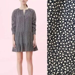 La Vie  Rebecca Taylor Polka Dot Black Dress